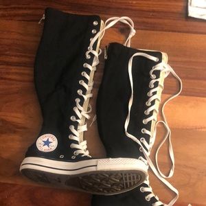 Tall black Converse